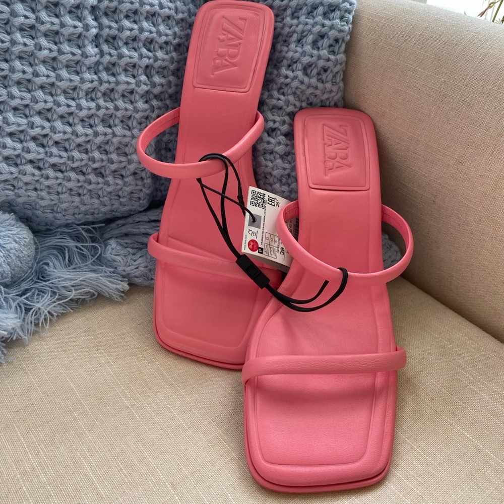 Zara Strappy Heeled Leather Sandals